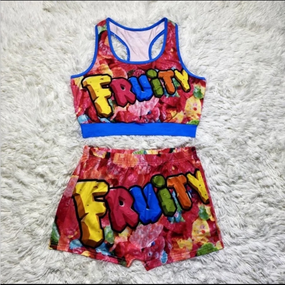 Fruity pebble pj set